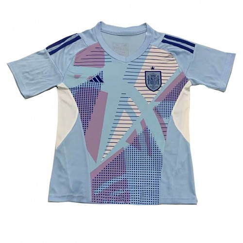 Spanien Målmand Hjemmebanetrøje EM 2024 Kortærmet